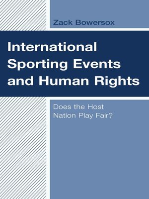 cover image of International Sporting Events and Human Rights